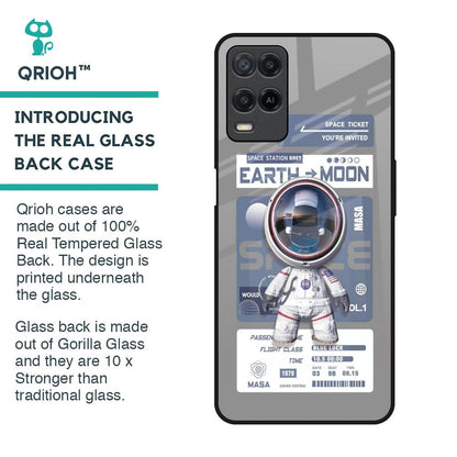 Space Flight Pass Glass Case for Realme 8