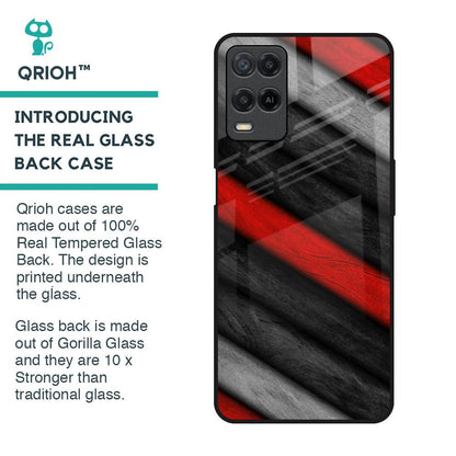 Soft Wooden Texture Glass Case for Realme 8