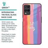Lucky Abstract Glass Case for Realme 8