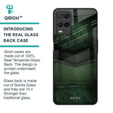 Green Leather Glass Case for Realme 8