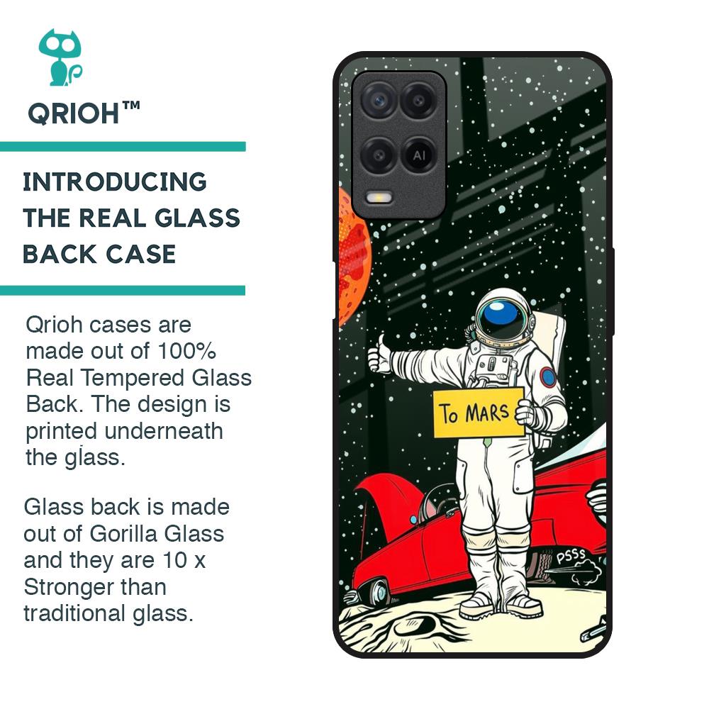 Astronaut on Mars Glass Case for Realme 8