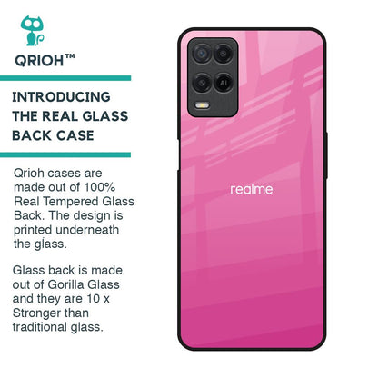 Pink Ribbon Caddy Glass Case for Realme 8