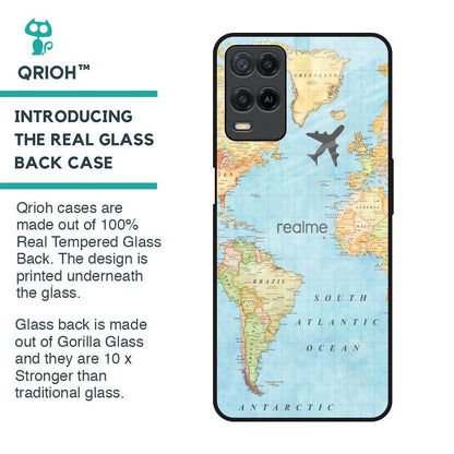 Fly Around The World Glass Case for Realme 8