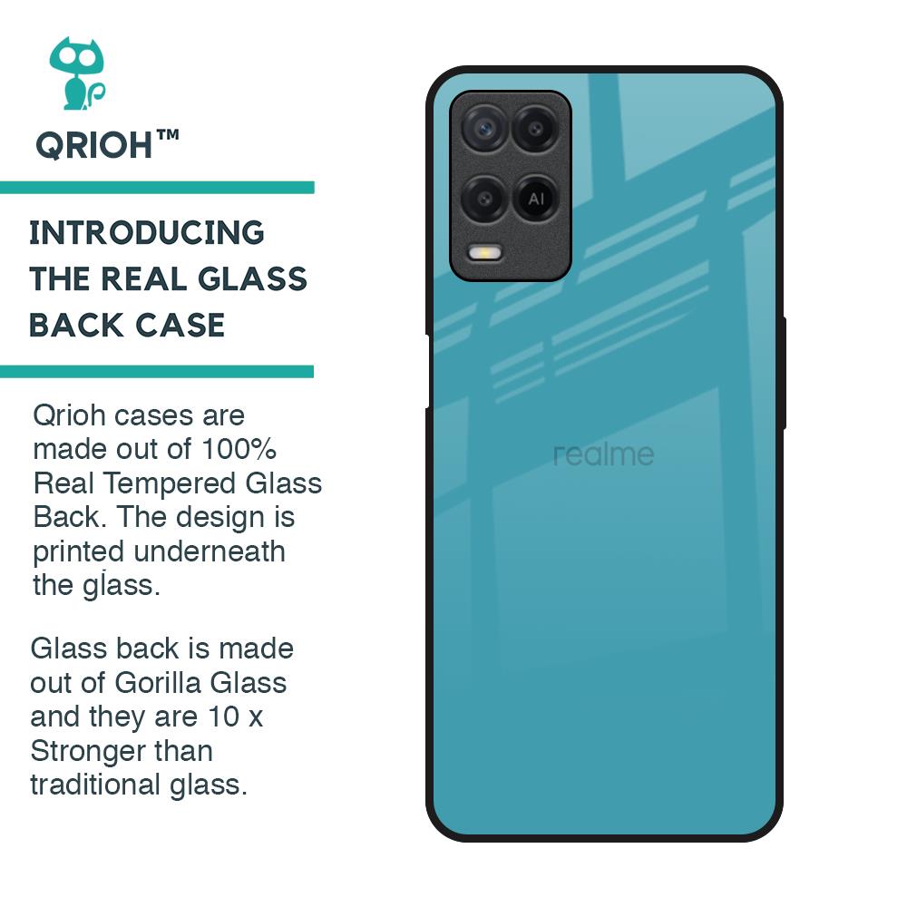 Oceanic Turquiose Glass Case for Realme 8