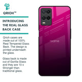 Purple Ombre Pattern Glass Case for Realme 8