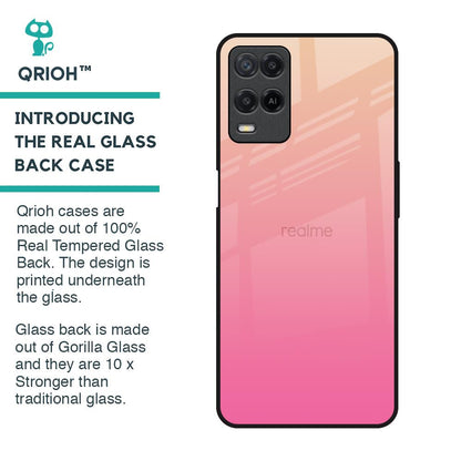 Pastel Pink Gradient Glass Case For Realme 8