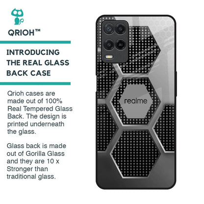 Hexagon Style Glass Case For Realme 8