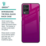 Magenta Gradient Glass Case For Realme 8