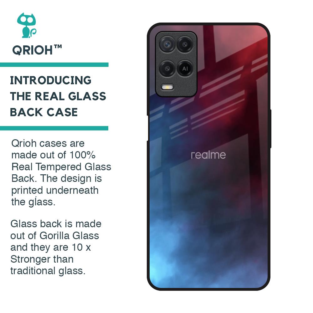 Smokey Watercolor Glass Case for Realme 8