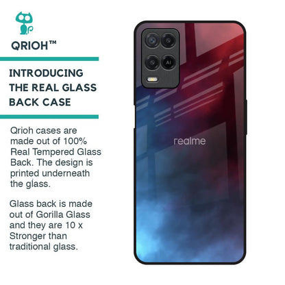 Smokey Watercolor Glass Case for Realme 8