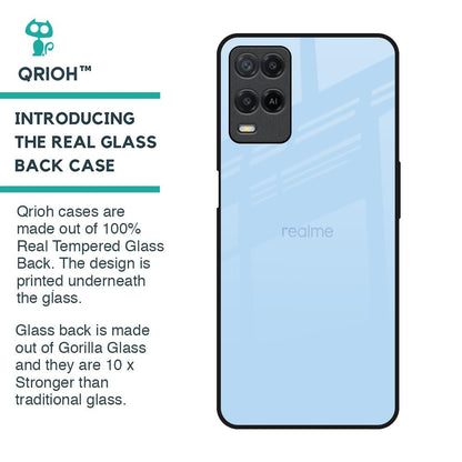 Pastel Sky Blue Glass Case for Realme 8