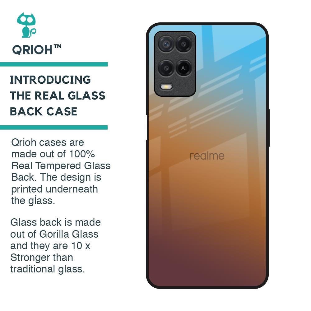 Rich Brown Glass Case for Realme 8