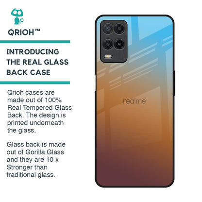 Rich Brown Glass Case for Realme 8