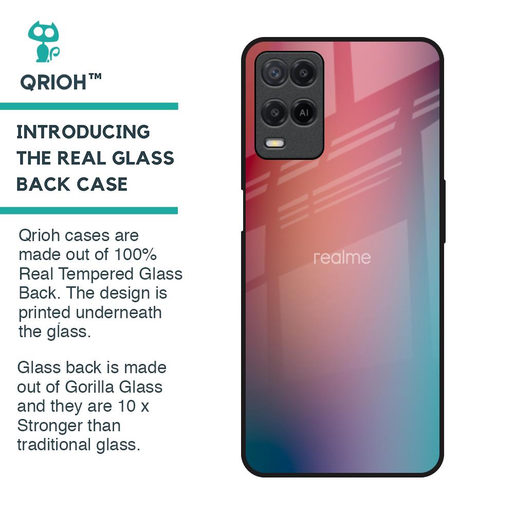 Dusty Multi Gradient Glass Case for Realme 8
