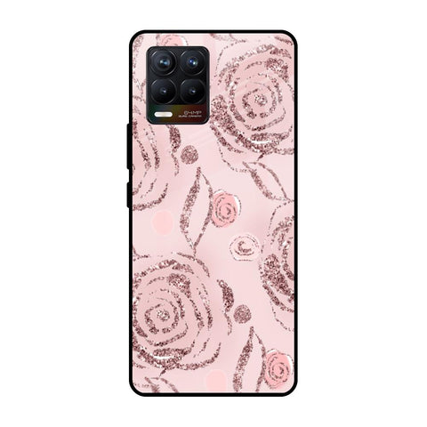 Shimmer Roses Realme 8 Glass Cases & Covers Online