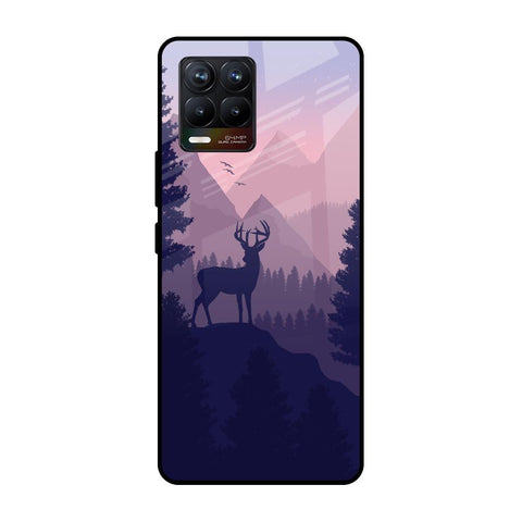 Deer In Night Realme 8 Glass Cases & Covers Online