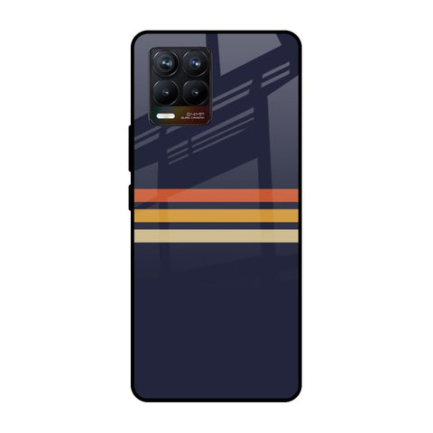 Tricolor Stripes Realme 8 Glass Cases & Covers Online