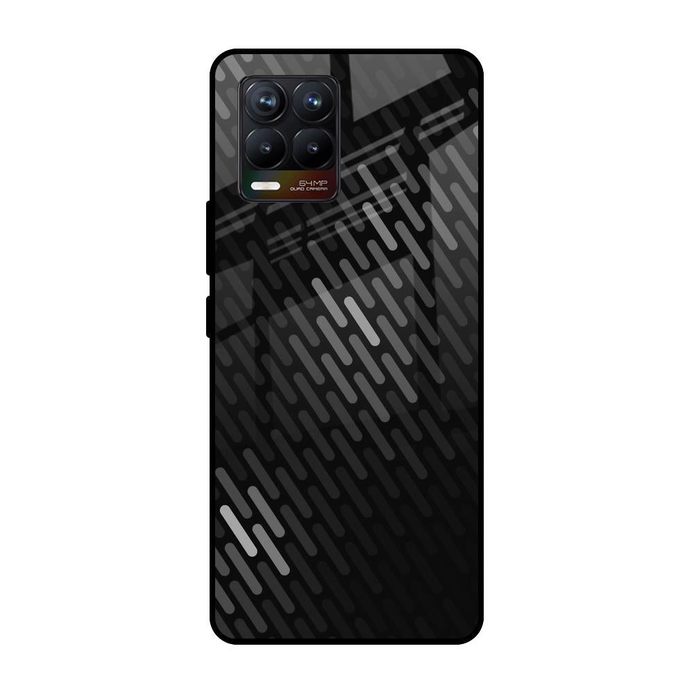 Dark Abstract Pattern Realme 8 Glass Cases & Covers Online
