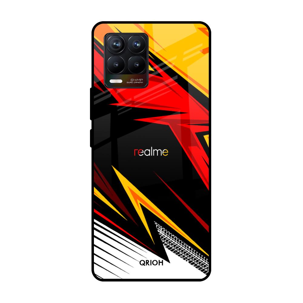 Race Jersey Pattern Realme 8 Glass Cases & Covers Online