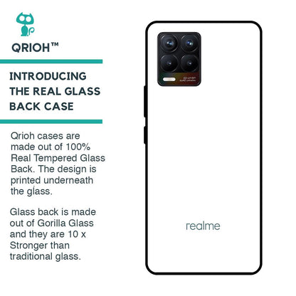 Arctic White Glass Case for Realme 8