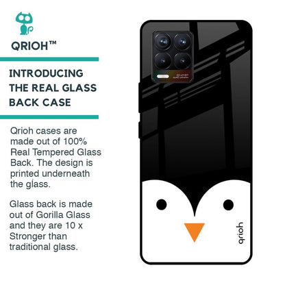 Cute Penguin Glass Case for Realme 8
