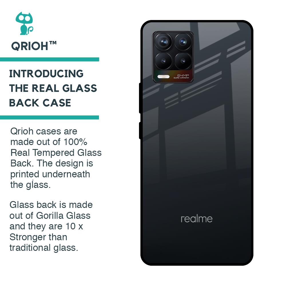 Stone Grey Glass Case For Realme 8