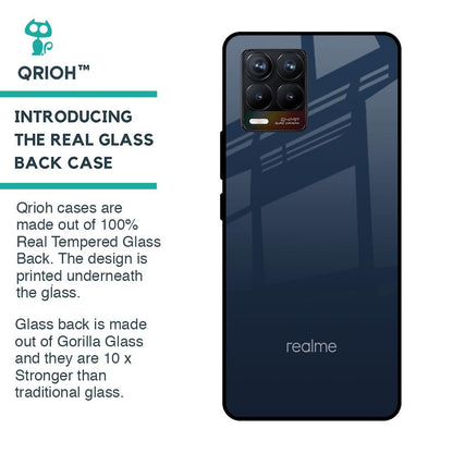 Overshadow Blue Glass Case For Realme 8