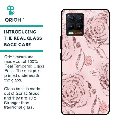 Shimmer Roses Glass case for Realme 8
