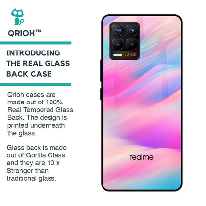 Colorful Waves Glass case for Realme 8