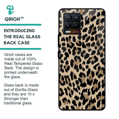 Leopard Seamless Glass Case For Realme 8