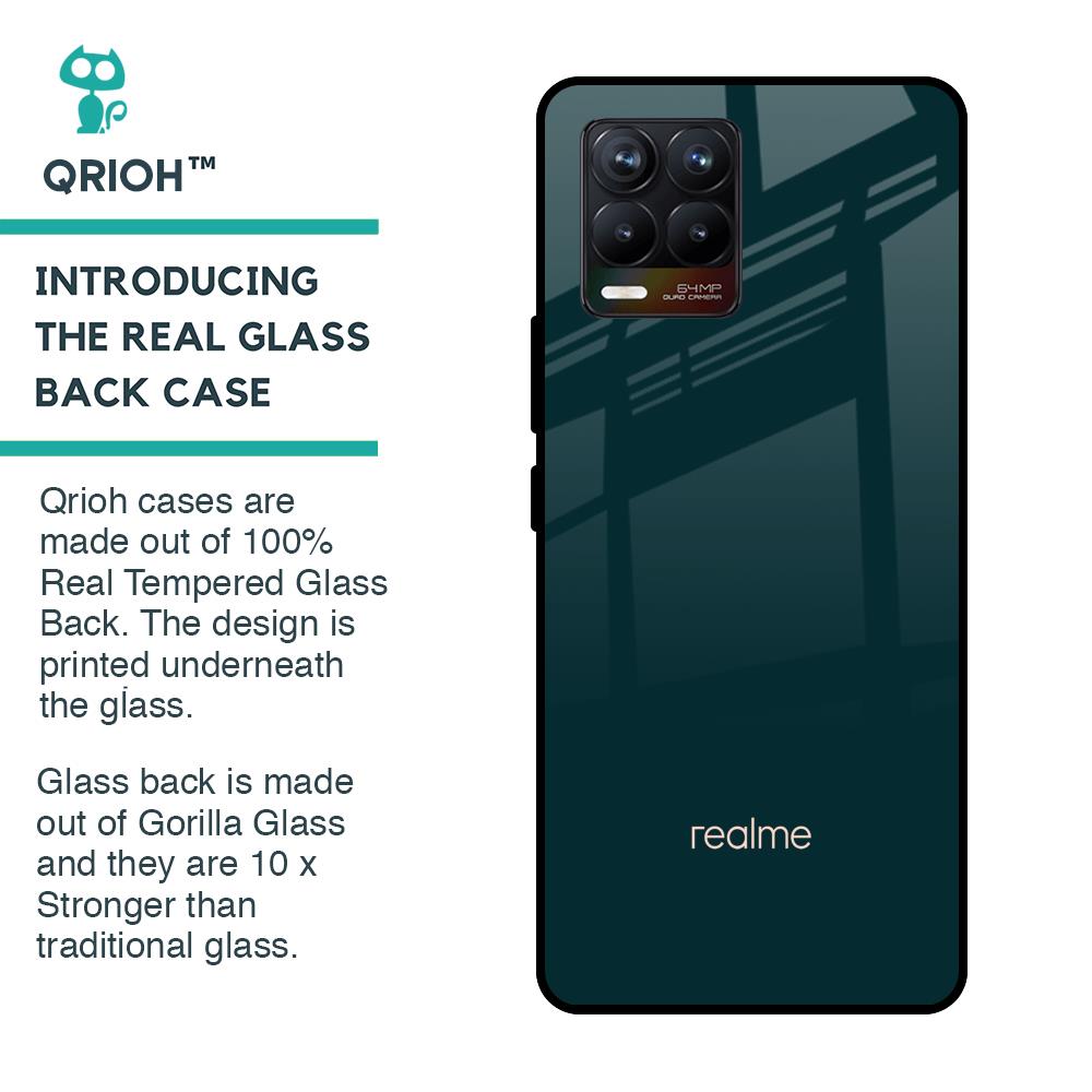 Hunter Green Glass Case For Realme 8