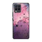 Space Doodles Realme 8 Pro Glass Back Cover Online