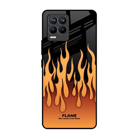 Fire Flame Realme 8 Pro Glass Back Cover Online