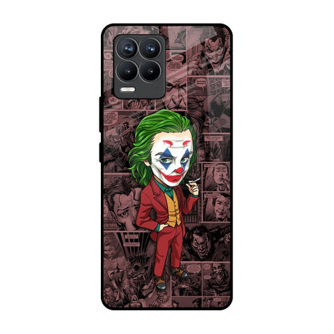 Joker Cartoon Realme 8 Pro Glass Back Cover Online