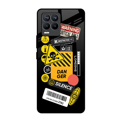 Danger Signs Realme 8 Pro Glass Back Cover Online