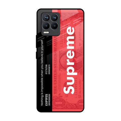 Supreme Ticket Realme 8 Pro Glass Back Cover Online