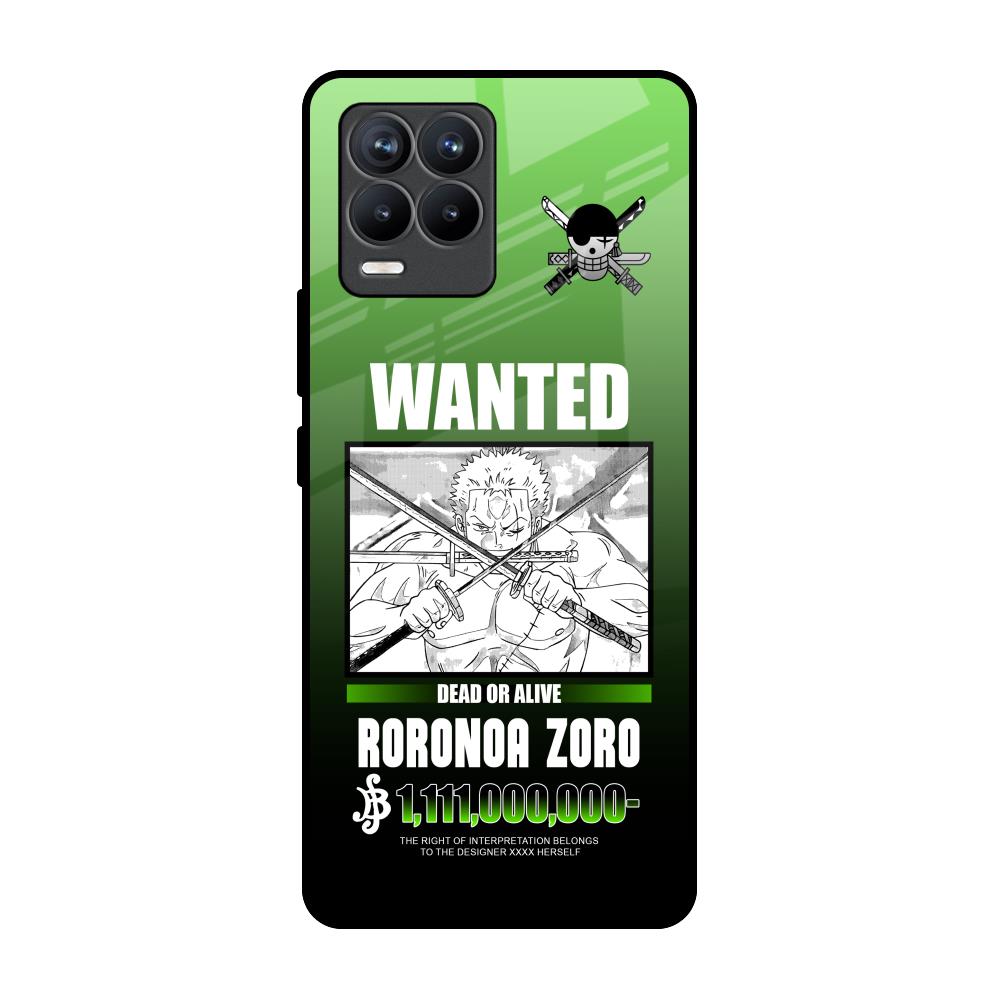 Zoro Wanted Realme 8 Pro Glass Back Cover Online