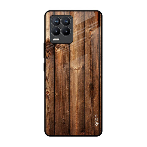 Timber Printed Realme 8 Pro Glass Back Cover Online