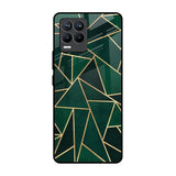 Abstract Green Realme 8 Pro Glass Back Cover Online