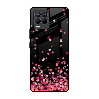 Heart Rain Fall Realme 8 Pro Glass Back Cover Online