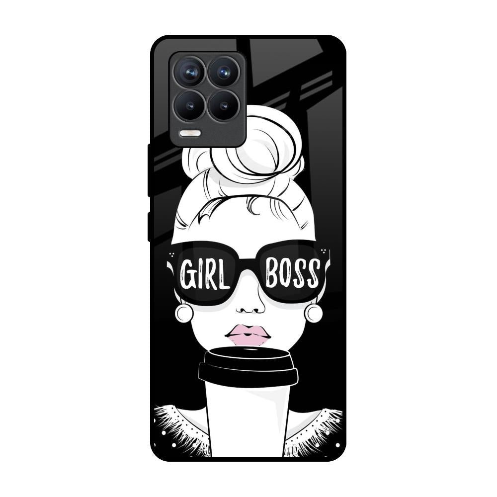 Girl Boss Realme 8 Pro Glass Back Cover Online