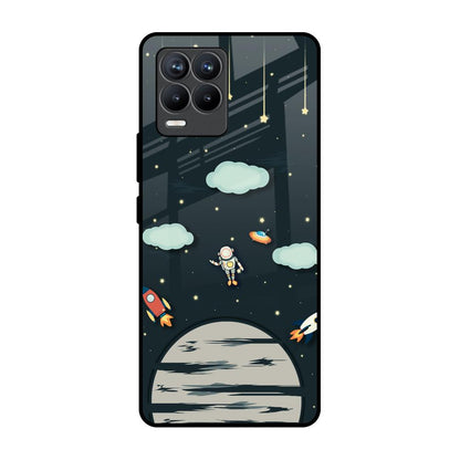 Astronaut Dream Realme 8 Pro Glass Back Cover Online