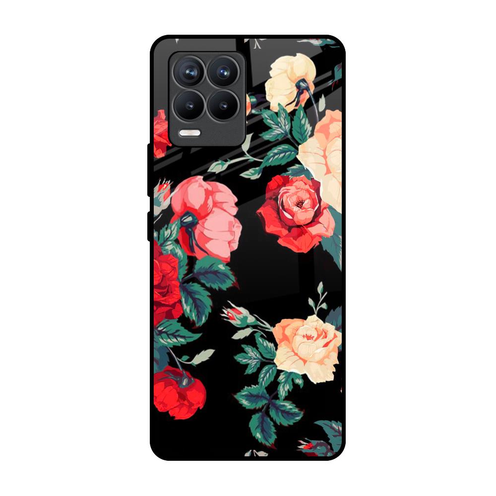 Floral Bunch Realme 8 Pro Glass Back Cover Online
