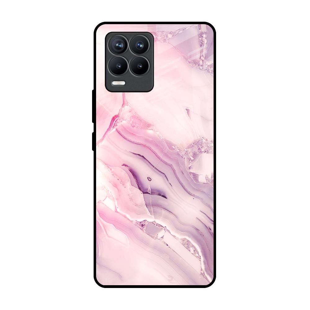 Diamond Pink Gradient Realme 8 Pro Glass Back Cover Online