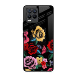 Floral Decorative Realme 8 Pro Glass Back Cover Online