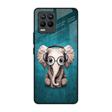 Adorable Baby Elephant Realme 8 Pro Glass Back Cover Online
