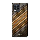 Diagonal Slash Pattern Realme 8 Pro Glass Back Cover Online