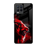 Red Angry Lion Realme 8 Pro Glass Back Cover Online
