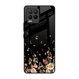 Floating Floral Print Realme 8 Pro Glass Back Cover Online