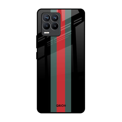 Vertical Stripes Realme 8 Pro Glass Back Cover Online